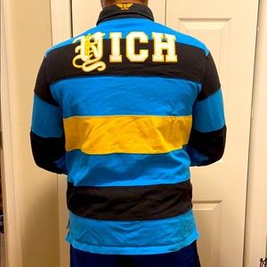 Men’s Striped Rich Yung Polo Shirt